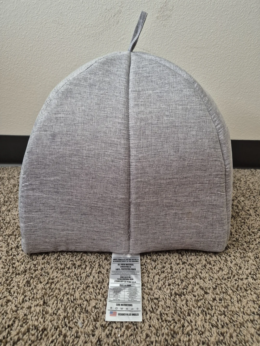 Nandog Enclosed Cat Cave Bed - Light Gray